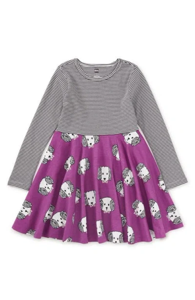 Tea Collection Kids'  Poodle Print Mix Twirl Dress In Multi