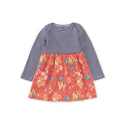 Tea Collection Kids' Print Mix Skirted Baby Dress In Multi