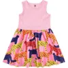 Tea Collection Print Mix Tank Skirted Dress