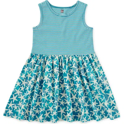 Tea Collection Babies'  Print Mix Tank Skirted Dress