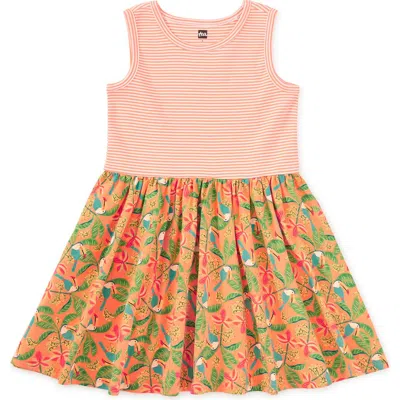 Tea Collection Babies'  Print Mix Tank Skirted Dress