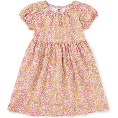 Tea Collection Kids'  Puff Sleeve Empire Dress In Multi