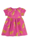 Tea Collection Babies'  Puff Sleeve Empire Dress In Sweet Jaguars