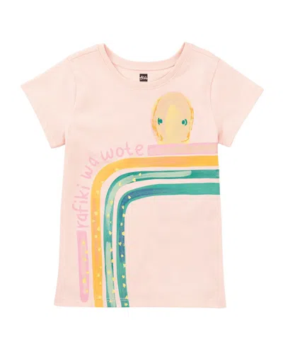 Tea Collection Rainbow Octopus Graphic Tee In Pink
