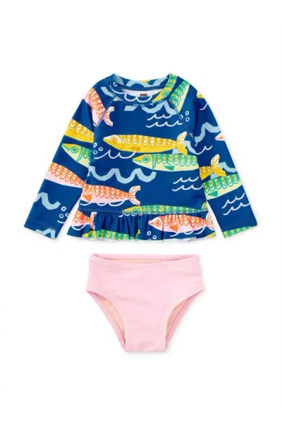 Tea Collection Kids'  Rash Guard Baby Swim Set In Multi