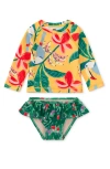 Tea Collection Rash Guard Baby Swim Set In Toucan Banana Tree