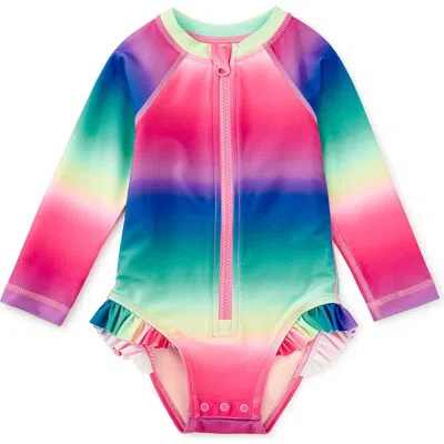 Tea Collection Rash Guard Baby Swimsuit In Multi
