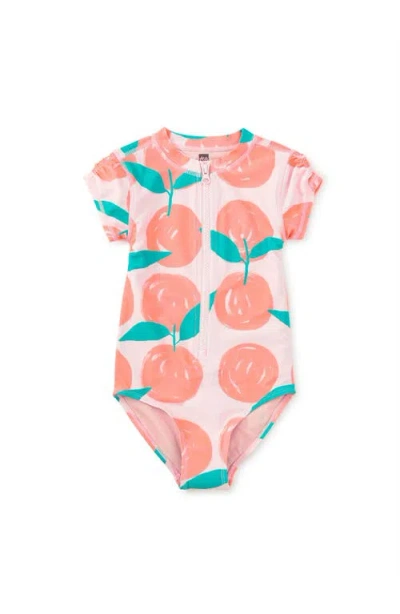 Tea Collection Kids'  Rash Guard One-piece Swimsuit In Multi