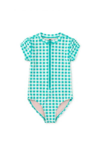 Tea Collection Kids'  Rash Guard One-piece Swimsuit In Multi