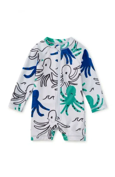Tea Collection Kids'  Rash Guard Swimsuit In Multi