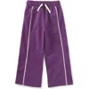Tea Collection Kids'  Regal Lace Trim Track Pants In Purple