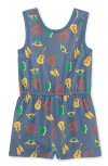 Tea Collection Reversible Wrap Romper In Bateria Instruments
