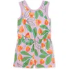 Tea Collection Reversible Wrap Romper In Cashew Apple