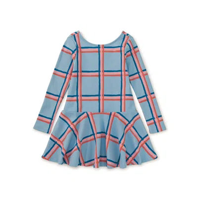 Tea Collection Kids' Ribbed Drop Waist Skater Dress In Multi