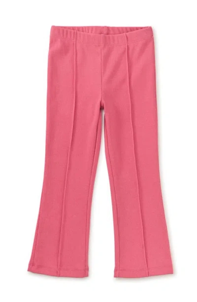 Tea Collection Kids'  Ribbed Flare Pants In Desert Rose