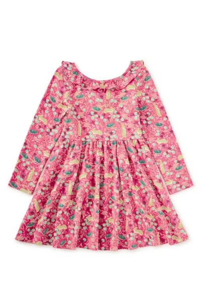 Tea Collection Kids'  Ruffle Collar Ballet Dress In Pink