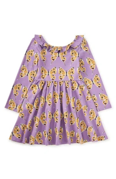 Tea Collection Kids'  Ruffle Collar Ballet Dress In Purple