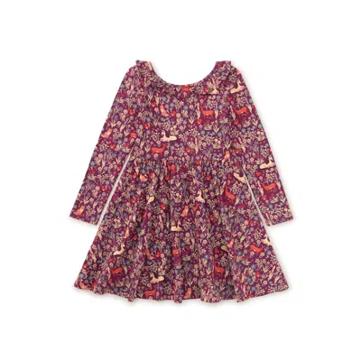 Tea Collection Kids' Ruffle Collar Ballet Dress In Multi