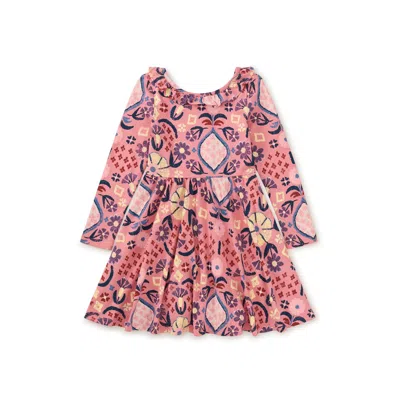Tea Collection Kids' Ruffle Collar Ballet Dress In Multi