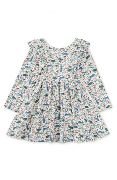 Tea Collection Kids'  Ruffle Shoulder Ballet Dress In Multi