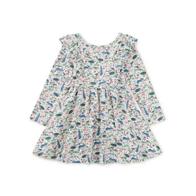 Tea Collection Kids'  Ruffle Shoulder Ballet Dress In Multi