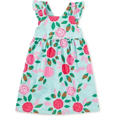 Tea Collection Babies'  Ruffle Strap Dress In Blue