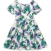Tea Collection Kids'  Short Sleeve Ballet Dress In Carnival Butterfly