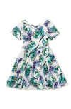 Tea Collection Short Sleeve Ballet Dress In Carnival Butterfly