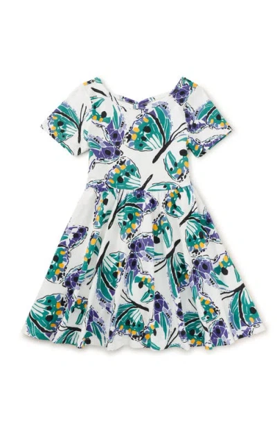 Tea Collection Babies'  Short Sleeve Ballet Dress In Carnival Butterfly