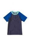Tea Collection Kids'  Short Sleeve Rash Guard In Multi