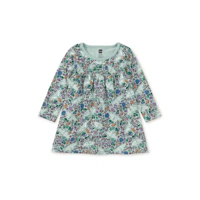 Tea Collection Kids' Smocked Empire Baby Dress In Blue