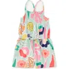 Tea Collection Kids'  Smocked Strappy Romper In Blue