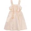 Tea Collection Sparkle Cut-out Dress In Metallic Gold