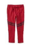 Tea Collection Kids'  Speedy Striped Joggers In Red