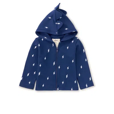 Tea Collection Kids' Spike Out Baby Hoodie In Blue