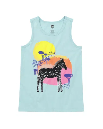 Tea Collection Spotted Zebra Tank Top In Green
