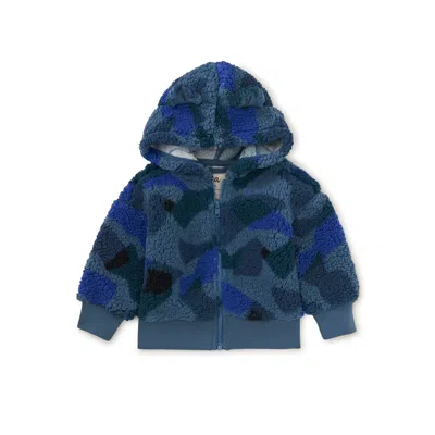 Tea Collection Kids' Teddy Fleece Bear Ears Hoodie In Multi