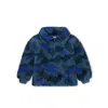 Tea Collection Teddy Fleece Pullover In Blue