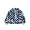 Tea Collection Teddy Fleece Pullover In Blue