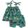 Tea Collection Tie Shoulder Baby Set