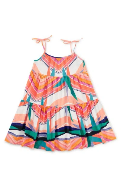 Tea Collection Kids'  Tie Shoulder Tiered Dress