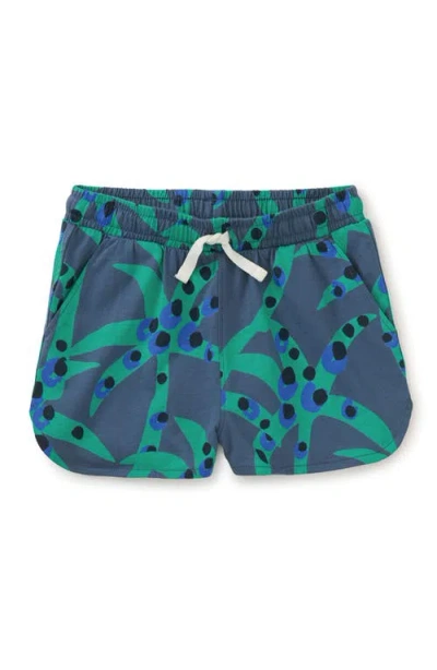 Tea Collection Kids'  Tie Waist Shorts 2.0 In Spotted Palms