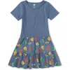 Tea Collection Tier Skirted Twirl Dress In Bateria Instruments