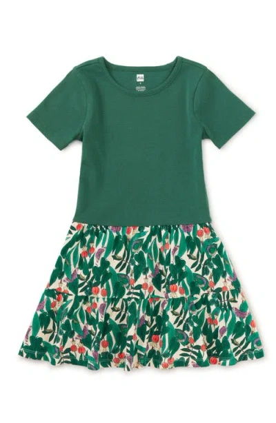 Tea Collection Kids'  Tier Skirted Twirl Dress In Jungle Botanical