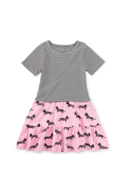 Tea Collection Kids'  Tier Skirted Twirl Dress In Multi