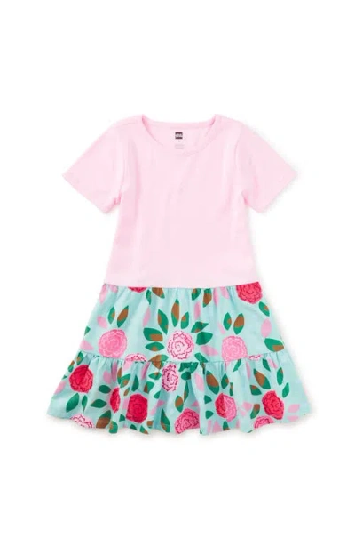 Tea Collection Kids'  Tier Skirted Twirl Dress In Pink