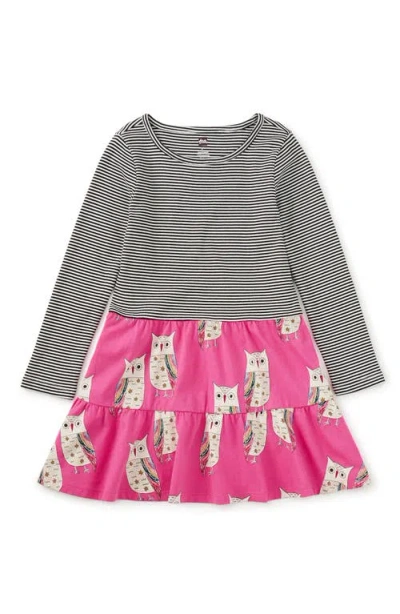 Tea Collection Kids'  Tiered Skirted Twirl Dress In Grey
