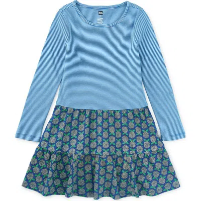 Tea Collection Kids'  Tiered Skirted Twirl Dress In Blue