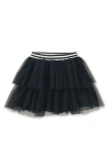Tea Collection Tiered Tulle Skirt In Black