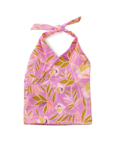 Tea Collection Kids' Tie-tankini Swim Top In Pink